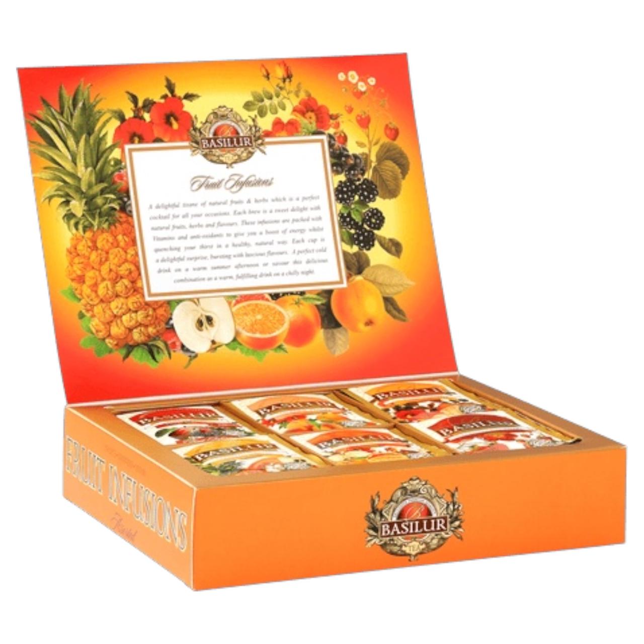 Fruit Infusions Assorted Basilur 60 Bolsas – Infusiones Frutales Sin Cafeína