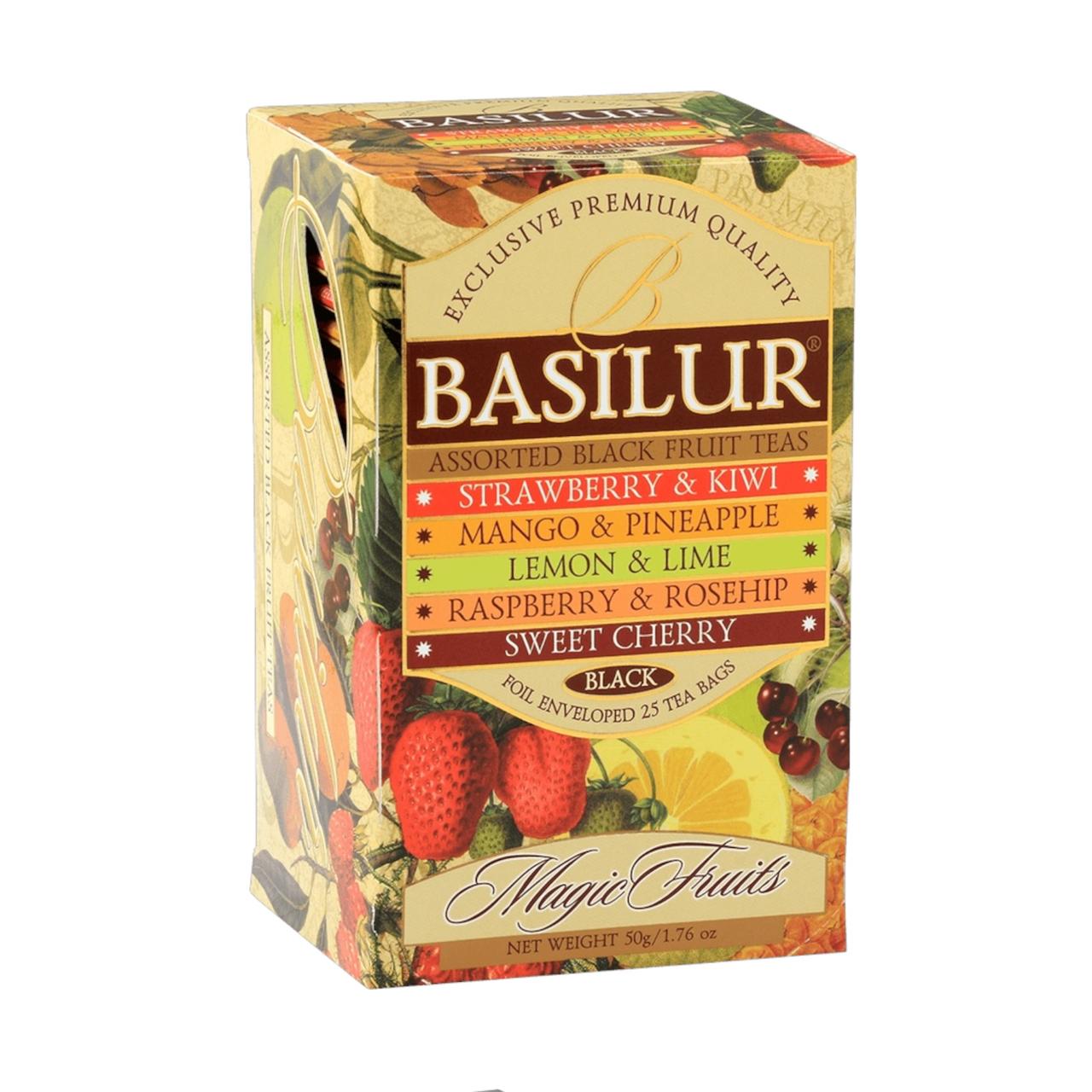 Té Negro Magic Fruits Assorted Basilur 25 Bolsas – Té Ceylon Surtido Frutal