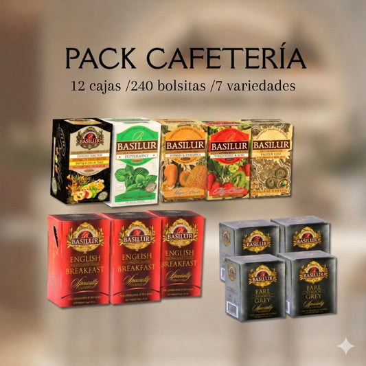 Pack cafetería | Té surtido Basilur | 240 bolsas
