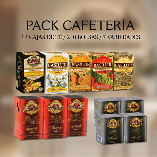 Pack cafetería | Té surtido Basilur | 240 bolsas