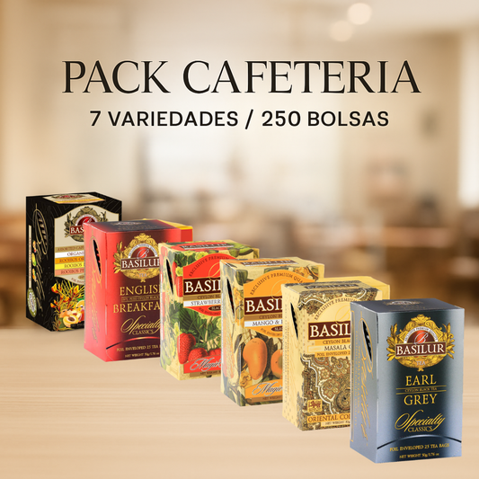 Pack Té Surtido Horeca Basilur | 250 Bolsas | Solución para Cafeterías