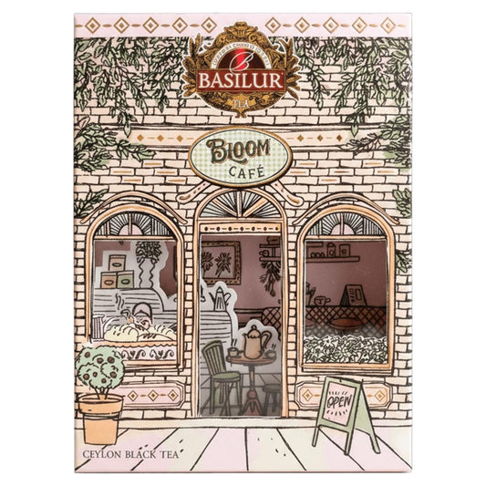 Té Negro Berry Twist Basilur Bloom Café 75 g – Té Ceylon con Frutos Rojos Granada y frutilla silvestre